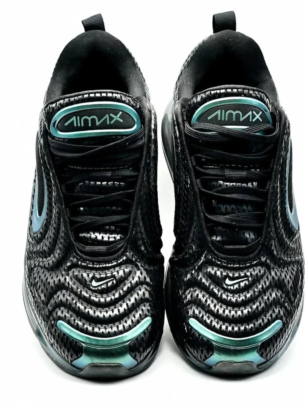 Nike Air Max 720 Black Green Women's Sneakers Size 8.5 - Picture 5 of 7